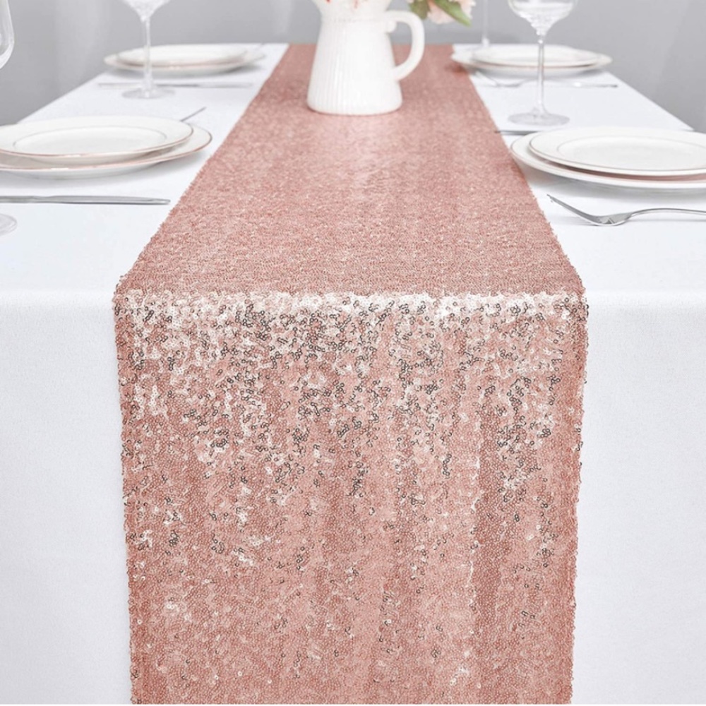 Rose Gold Table Runner